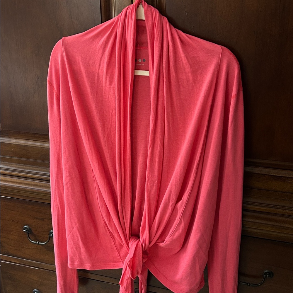 Three Dots Nordstrom Women's Soft Open Front Lightweight Long Sleeve Cardigan - Picture 4 of 5